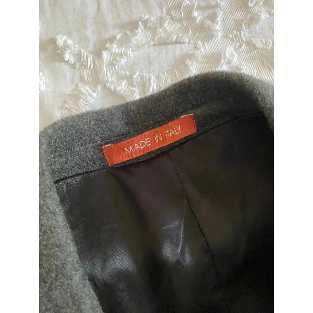 Mario Valente Cashmere Coat Men’s 42 Charcoal
